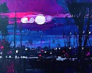 Sunset After Rain Painting sunset after rain nature light contrast art artwork book illustration cartoon color colored colorful sky drawing hand painting illustration nature paint post card postcard Painting by N Akkash