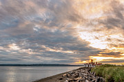 Sunset at Discovery Park Digital Art by Michael Lee