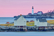 Sunset at Portland Head Light Maine Photograph by Juergen Roth Sunset at Portland Head Light Maine Photograph by Juergen Roth