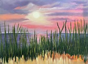 Sunset At The Curve Painting by Lisa White