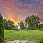 Sunset at the Temple of Love Photograph by Marilyn Cornwell
