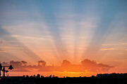 Sunset Beams Photograph by William Gunn Sunset Beams Photograph by William Gunn