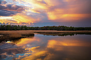 Sunset Color on the Back River Photograph by Rachel Morrison