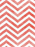 Sunset Haze Chevron  Painting by Ink Well