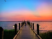 Sunset Island Pier Photograph by Chris Montcalmo Sunset Island Pier Photograph by Chris Montcalmo