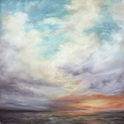 Sunset Kiss Pastel Landscape Painting Painting by Jai Johnson