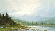 Sunset on Mount Chocorua by William Trost Richards Painting by Mango Art