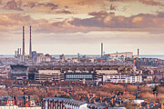 Sunset Over Croke Park and Poolbeg, Dublin Photograph by Adrian Hendroff