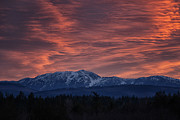 Sunset Over Mt Moriarty Photograph by Randy Hall