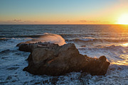 Sunset Over the Bird Rock Photograph by Matthew DeGrushe Sunset Over the Bird Rock Photograph by Matthew DeGrushe