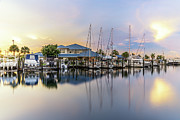 Sunset Over Venice Yacht Club Photograph by Rudy Wilms