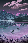 Sunset Skate Digital Art by Sassan Filsoof Sunset Skate Digital Art by Sassan Filsoof