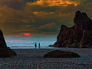 Sunset Walk Photograph by Thomas Hall