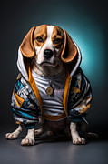 Sup Dawgg Beagle Mixed Media by Jay Schankman