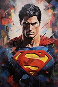 Superman Painting by Land of Dreams