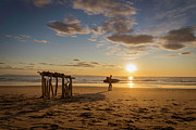 Surfer and Sunset Photograph by Lindsay Thomson
