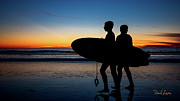 Surfers' Silhouette Photograph by David Levin Surfers' Silhouette Photograph by David Levin