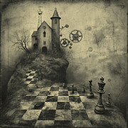 Surreal Chess Game Board DAY 106 Digital Art by Yo Pedro