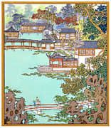 Suzhou Gardens I - Brown Tones Painting by Sun Chuanzhe Suzhou Gardens I - Brown Tones Painting by Sun Chuanzhe