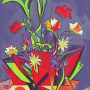 Svelte Flowers Painting by John Gholson Svelte Flowers Painting by John Gholson