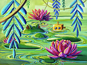 Swamp Things Painting by Cindy Thornton