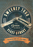 Sweeney Todd The Demon Barber of Fleet Street - Alternative Movie Poster Digital Art by Movie Poster Boy