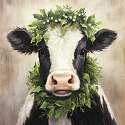 Sweet Clarabelle Painting by Tina LeCour Sweet Clarabelle Painting by Tina LeCour