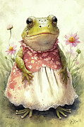 Sweet Little Amelia Painting by Tina LeCour Sweet Little Amelia Painting by Tina LeCour
