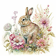 Sweet Little Bunny Painting by Tina LeCour Sweet Little Bunny Painting by Tina LeCour