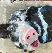Swine Song Painting by Lisa Burlinson