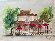 Swing Inn Cafe Temecula Painting by Roxy Rich