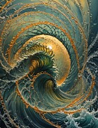 Swirling Ocean Vortex Digital Art by Stephanie Fischer Swirling Ocean Vortex Digital Art by Stephanie Fischer