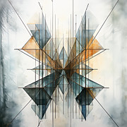 Symmetric Sequoia Art Painting by Lourry Legarde