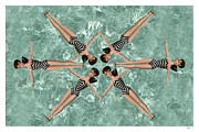 Synchronized Barbie horizontal Digital Art by David Parise
