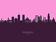 Syracuse New York Skyline #38 Digital Art by Michael Tompsett Syracuse New York Skyline #38 Digital Art by Michael Tompsett