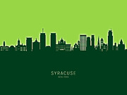 Syracuse New York Skyline #59 Digital Art by Michael Tompsett Syracuse New York Skyline #59 Digital Art by Michael Tompsett