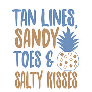 Tan Lines Sandy Toes and Salty Kisses Digital Art by Jacob Zelazny