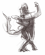 Tango Study 25 Painting by Judith Kunzle