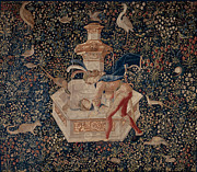 Tapestry Narcissus. Date/Period Ca. 1500. Textiles. Wool and silk tapestry. Painting by Unknown