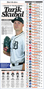 Tarik Skubal Statistics Cy Young Award Commemorative Page Digital Art by Detroit Free Press