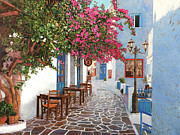 Tavoli Dopo Tavoli E Altre Sedie Painting by Guido Borelli