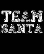 Team Santa Group Family Christmas Digital Art by Flippin Sweet Gear