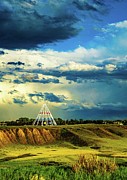 Teepee Clouds Photograph by Darcy Dietrich