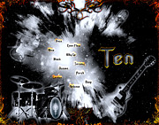 Ten Digital Art by Michael Damiani