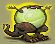 Tennis Beast Digital Art by Kevin Middleton