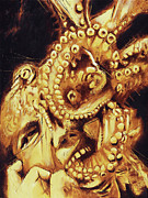 Tentacled shriek Painting by Sv Bell Tentacled shriek Painting by Sv Bell