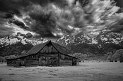 Teton Barn under the Sky Photograph by Jon Glaser