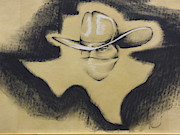 Texas Boy Drawing by Kem Himelright Texas Boy Drawing by Kem Himelright