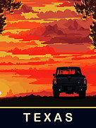 Texas, Pickup Truck on the Road Digital Art by Long Shot Texas, Pickup Truck on the Road Digital Art by Long Shot