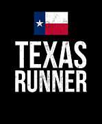 Texas Runner Women Texas Flag Running Gifts Drawing by Noirty Designs